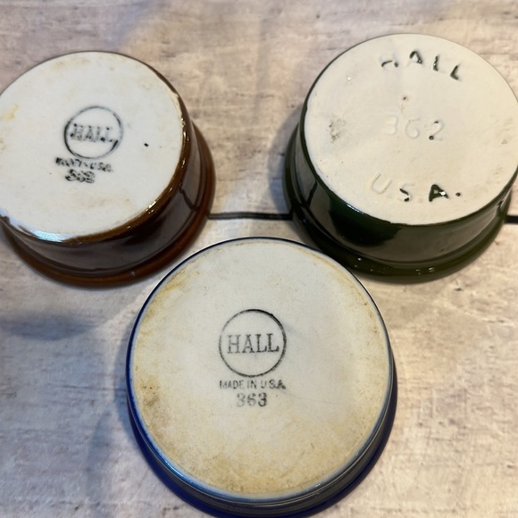 Vintage Hall China Restaurant Ware Ramekin Dish Set‎ of 3 - Picture 3 of 3